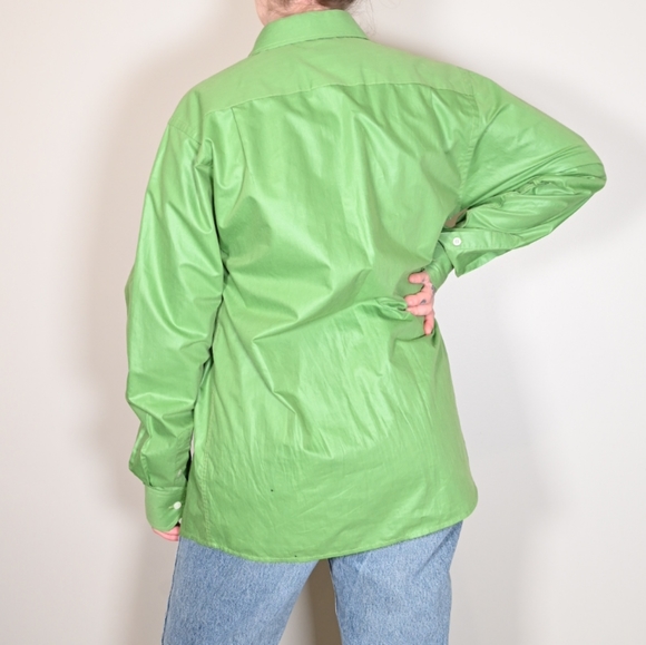 Green Button Down Shirt - Picture 3 of 3